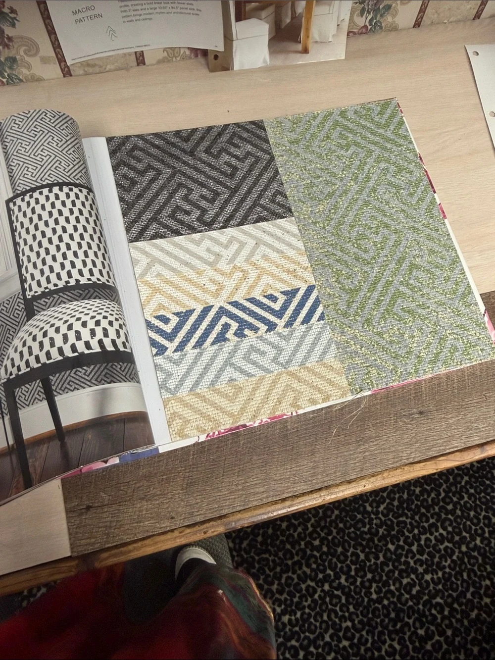 Nara Pink and White Decorative Home Accent Wallpaper Sample Book
